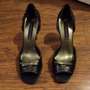 Almost new Women's Steven leather  peep toe heels